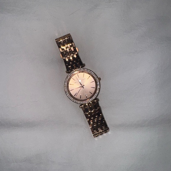 Michael Kors Accessories - Michael Kors Rose Gold Watch with Crystal Accents